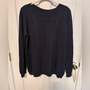 Tommy Hilfiger navy blue boatneck sweater, size XL
